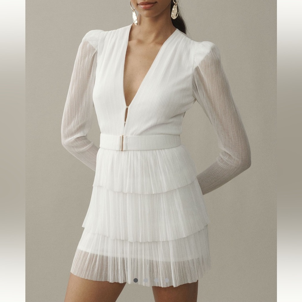 Sabina Musayev White Mini Dress